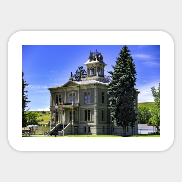 The Columbia County Washington Courthouse Sticker by mtbearded1